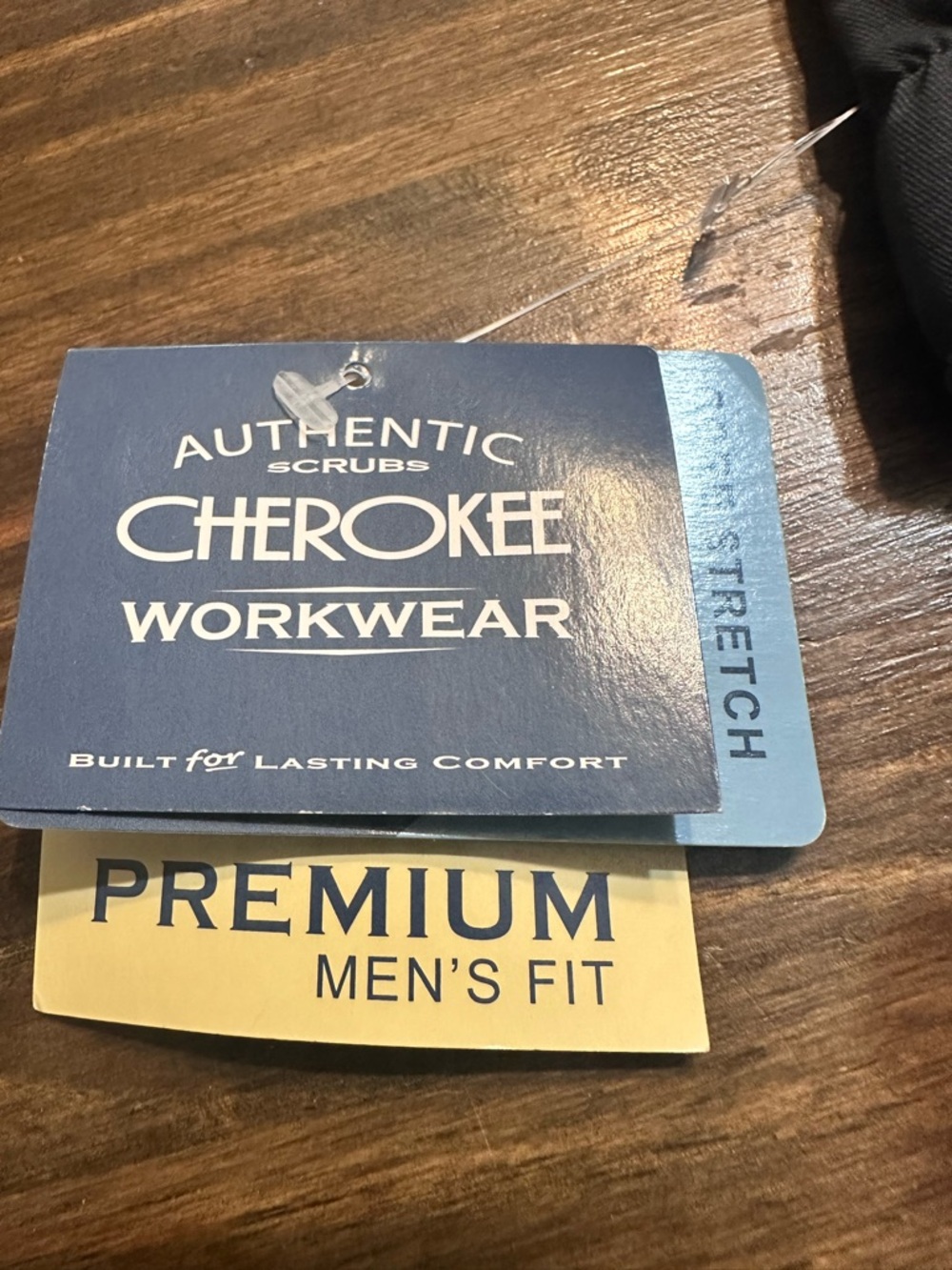 NWT Men's Cherokee Workwear Elastic Waist Cargo Scrub Pants Gray Size Medium - Picture 9 of 12